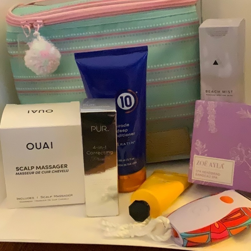 Spa Care 8-Piece Set with 3 Happy Hooligans Insulated Bag - NWT